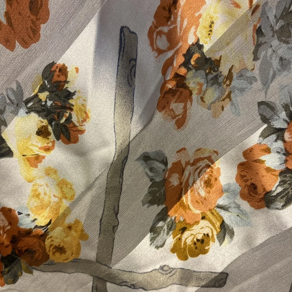 LUCIANO SOPRANI DONNA Women’s Scarf  Multicolor 100% Silk Floral